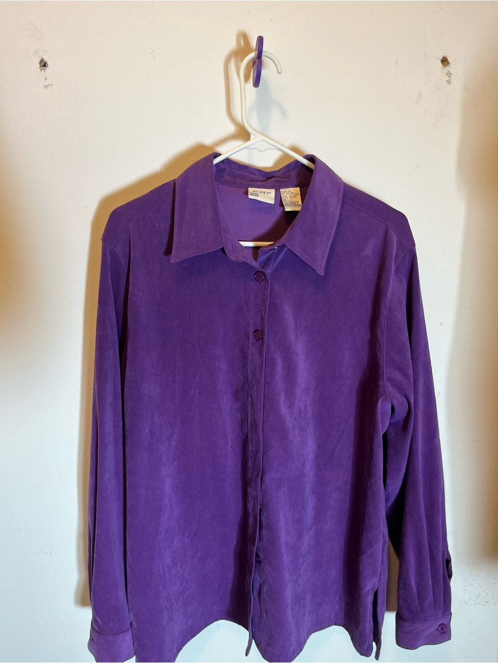 Vintage Koret Vibrant Purple Coordinated Two piece matching Set